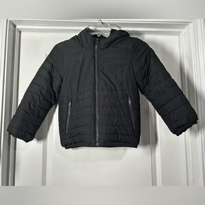 Abercrombie & Fitch Black Hooded‎ Puffer Jacket